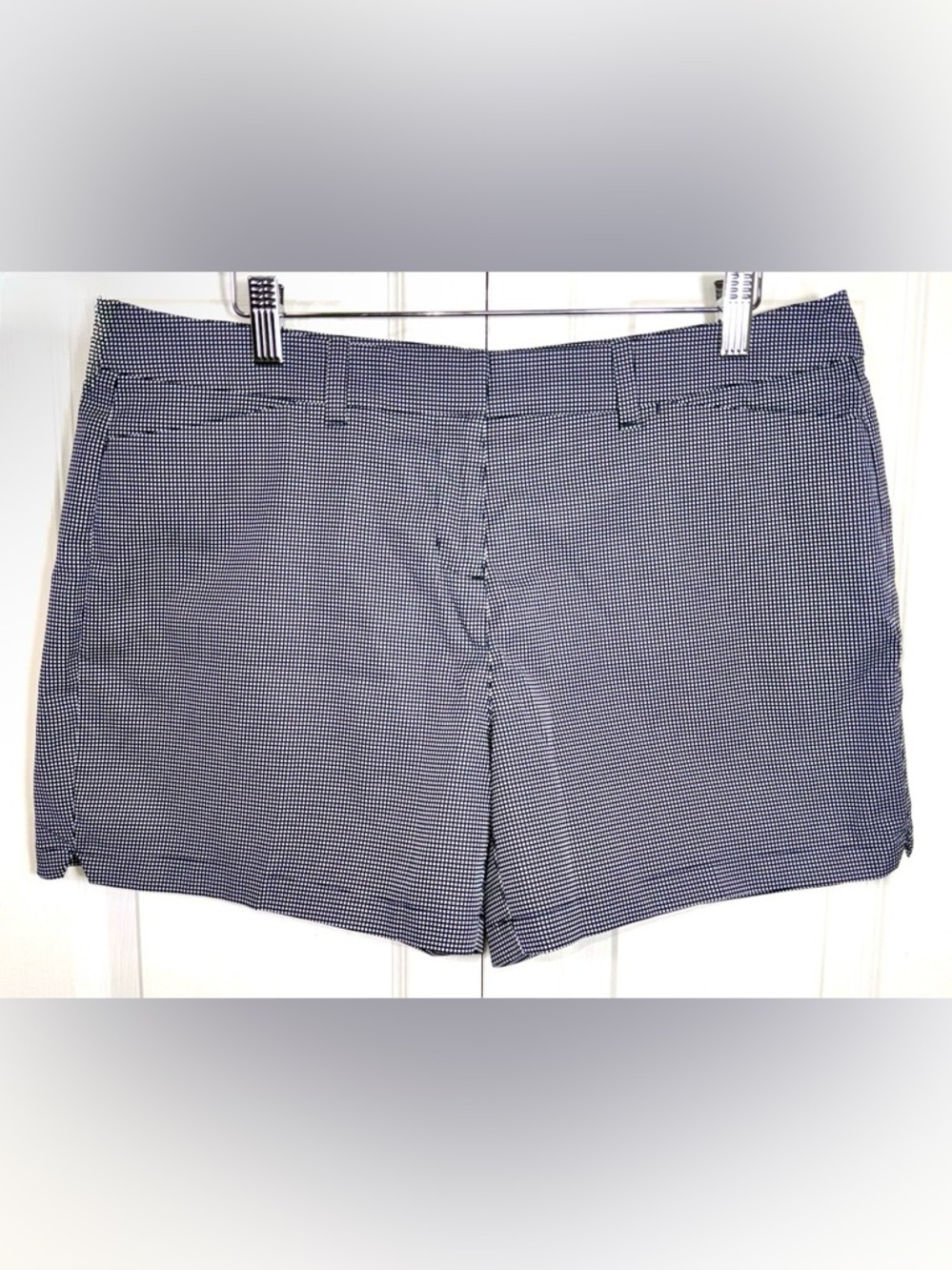 Grand Slam Performance Golf Shorts Womens Black White Check Stretch size 12